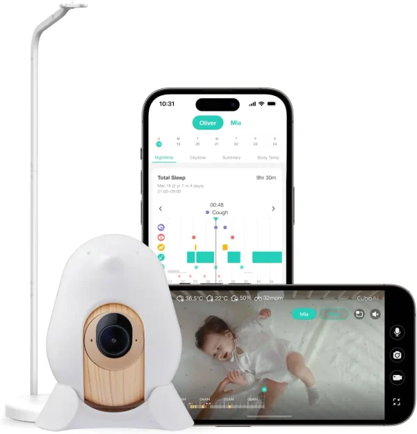 CuboAi Smart Baby Monitor 3 (Floor Stand Set)