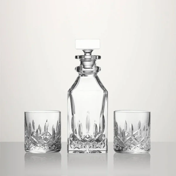 Waterford Lismore Connoisseur Square Decanter & Tumbler Set