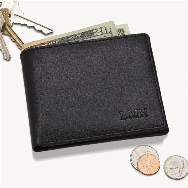 Personalized Leather Bi-Fold Wallet — Regent Collection