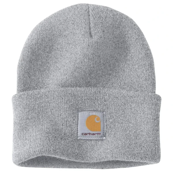 Carhartt A18 Knit Cuffed Beanie — Heather Gray