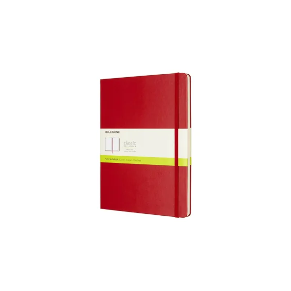 Moleskine Plain Hardcover Notebook XL — Scarlet Red