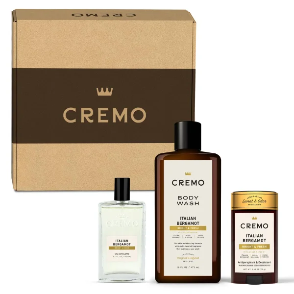 Cremo Men's Cologne Gift Set, Italian Bergamot