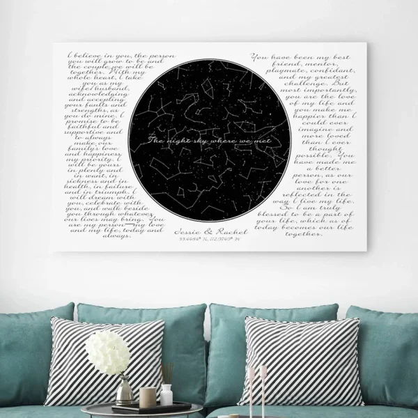 Canvas Vows Custom Star Map