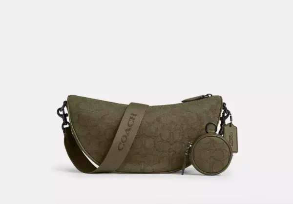 Hall Soft Sling Bag In Signature Jacquard
