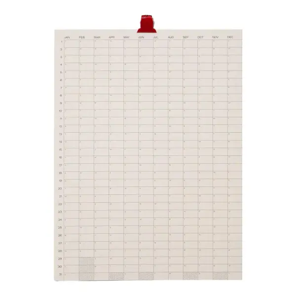 2026 Yearly Wall Calendar