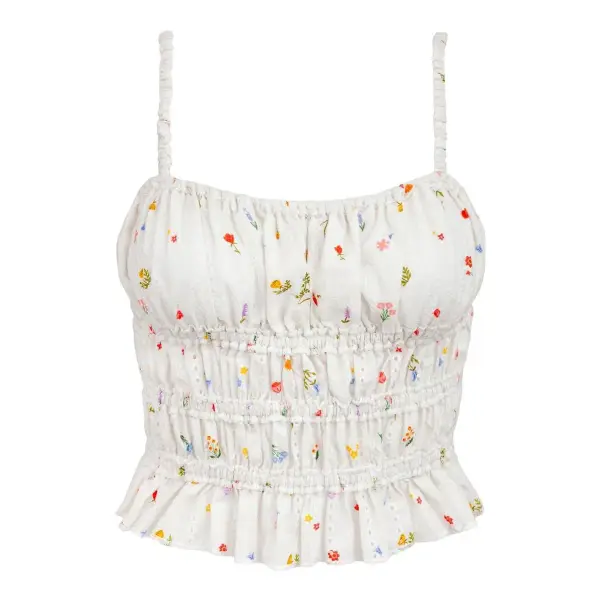 Scrunch Eyelet Top