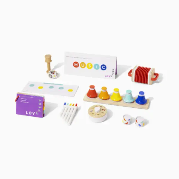 Lovevery The Music Set,  6 Instruments and Rhythm & Songs Book - 18 Months To 4+ Years