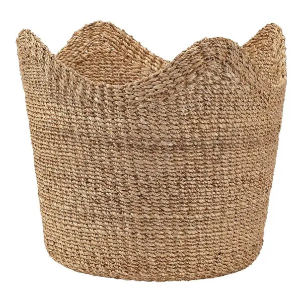 Handwoven Scallop Basket