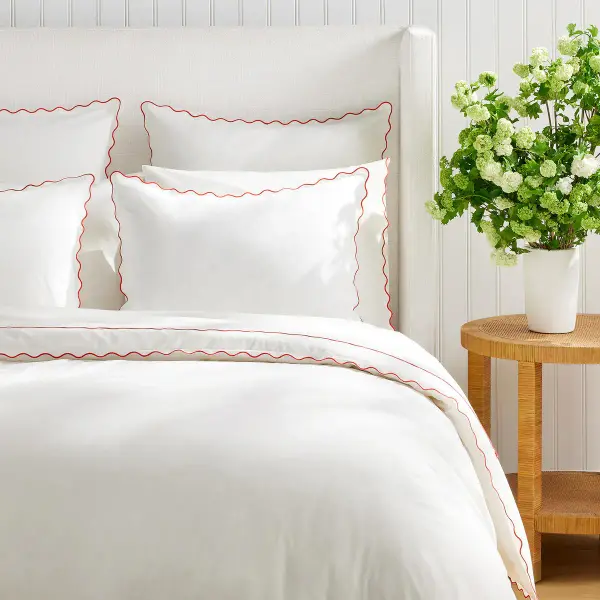 Wave Percale Duvet Cover