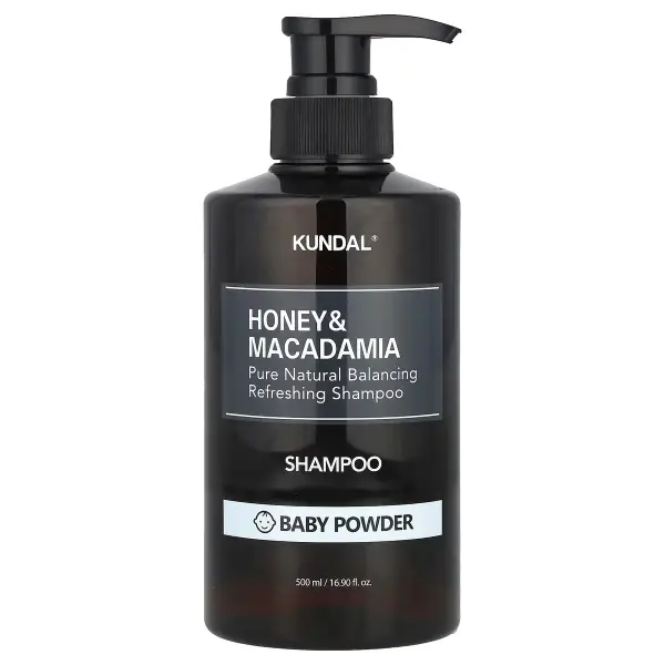Honey & Macadamia, Shampoo, Baby Powder, 16.9 fl oz (500 ml)