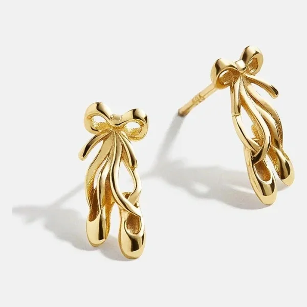 14K Gold Sports Delicate Stud - Ballet