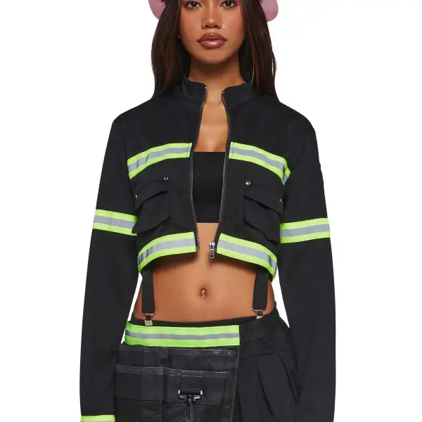 Womens Sexy Halloween Firefighter Costume Trickz N Treatz