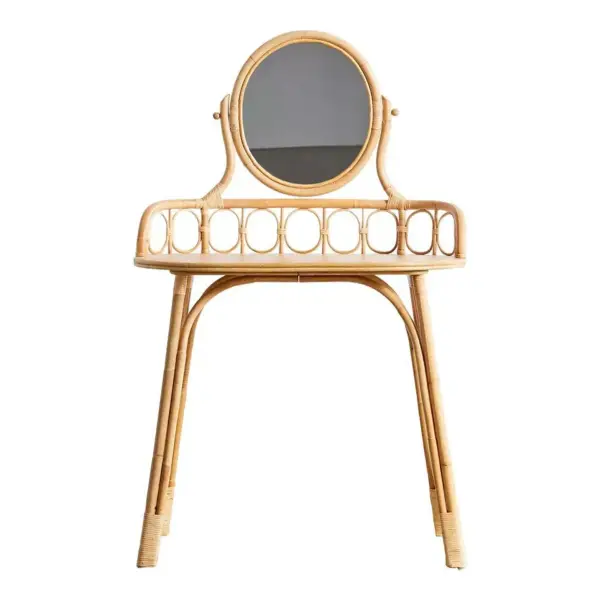 Caroline Rattan Mirror Vanity
