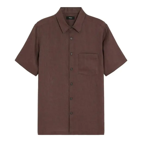 Irving Short-Sleeve Shirt in Relaxed Linen