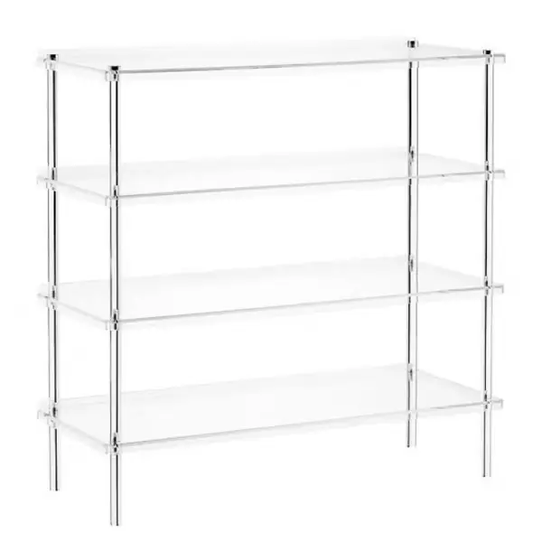 4-Tier Luxe Acrylic Shoe Rack