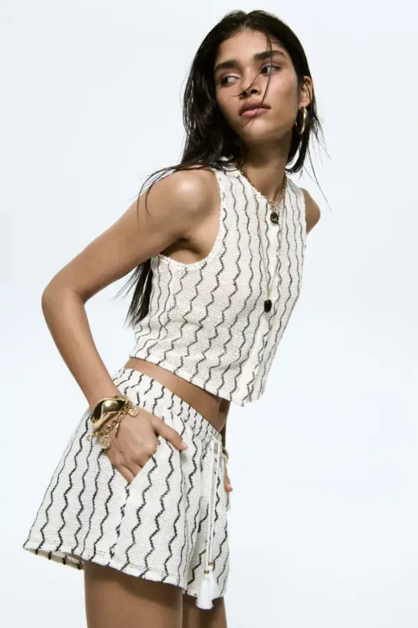 Crochet-Look Vest