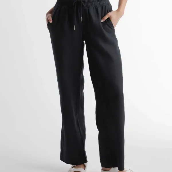 100% European Linen Wide Leg Pants