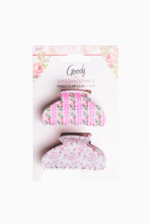 Goody x Love Shack Fancy Small Claw Clip - 2ct - Blooming Heirloom and Coquette Bow