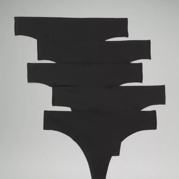 InvisiWear Mid-Rise Thong Underwear
