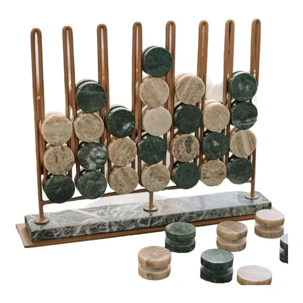 Marble Four in a Row Decorative Game