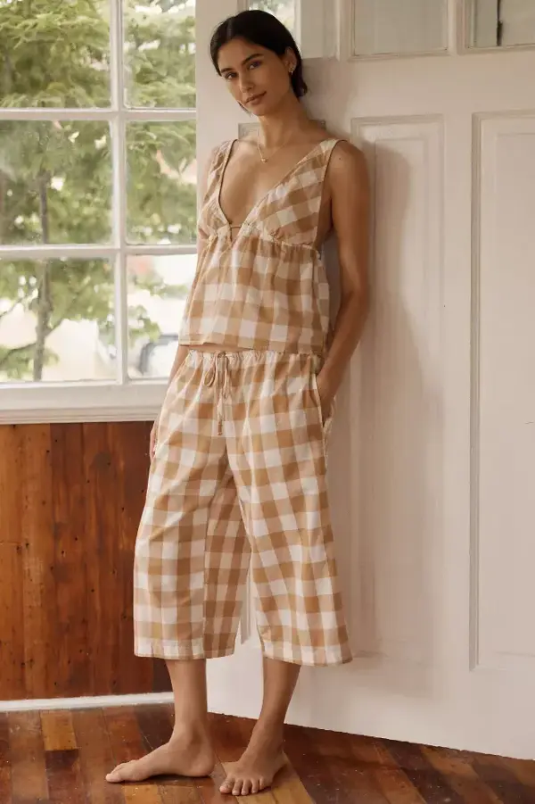LyreBird 100% Cotton Gaucho Pajama Pants