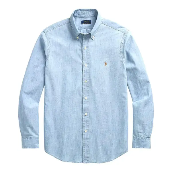 Classic Fit Indigo Chambray Shirt