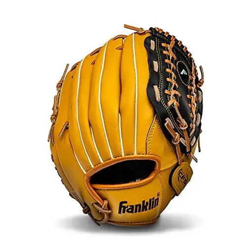 Franklin Sports Field Master Series Baseball Gloves, 12", Right Hand Throw