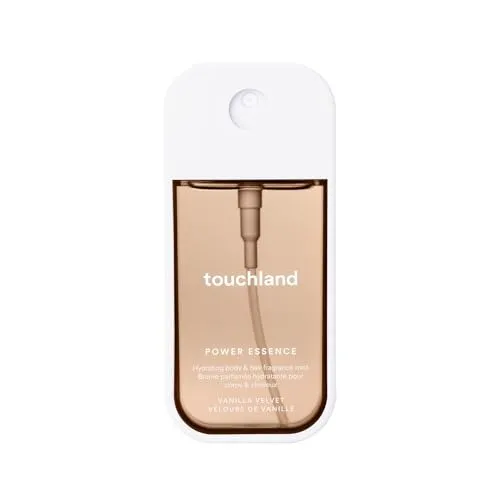 Touchland Hydrating Body & Hair Fragrance Mist, Vanilla Velvet, 2 FL. OZ. Travel Size Body Spray