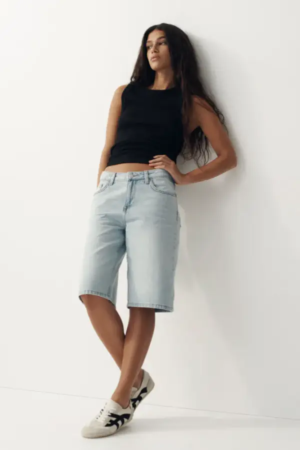 Denim Bermuda Shorts