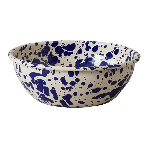 Splatter Enamel Salad Bowl