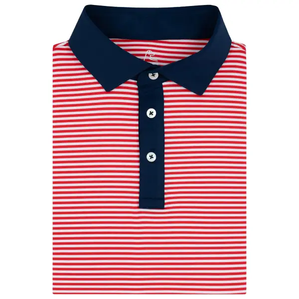 The Eagle Stripe Performance Polo Top