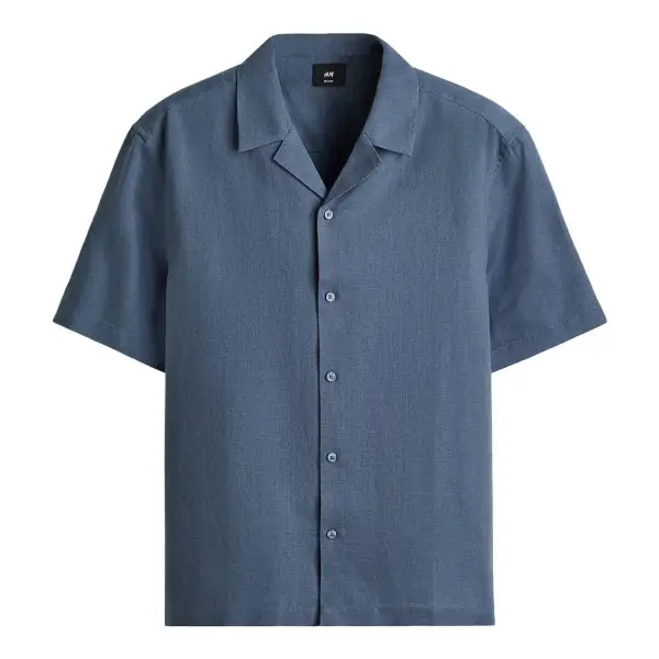 Relaxed-Fit Linen-Blend Resort Shirt