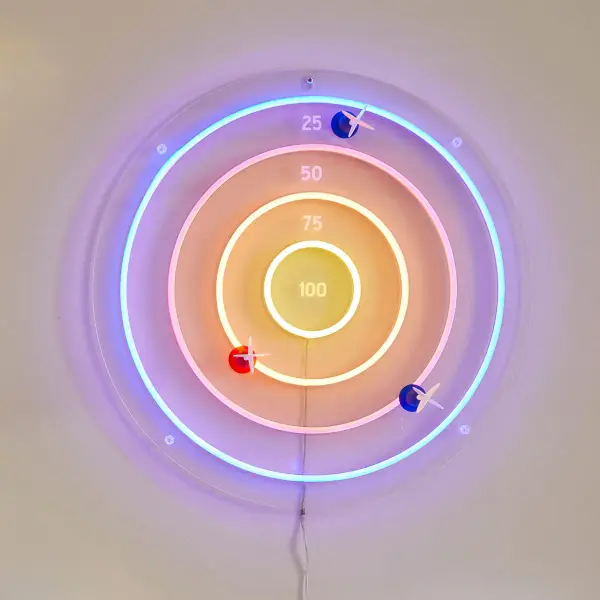 Neon Dart Board