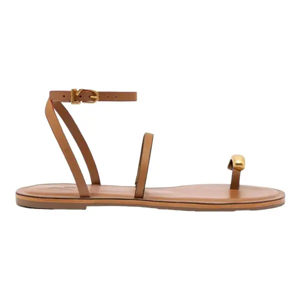 Biarritz Flat Leather Sandal
