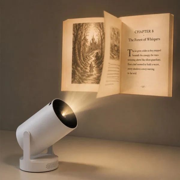 Storyglow Projector, Smart Book Projector for Reading on the Wall, Portable HomeTheater Mini Projector, Wifi 6, Bluetooth 5.4 with Auto Keystone, Turn Wall into Your Personal Reading Sanctuary - Walmart.com