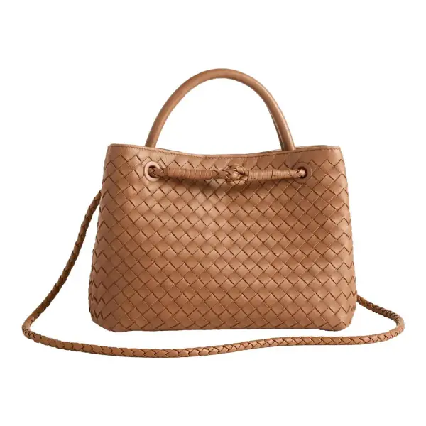 Italian Leather Handwoven Mini Satchel