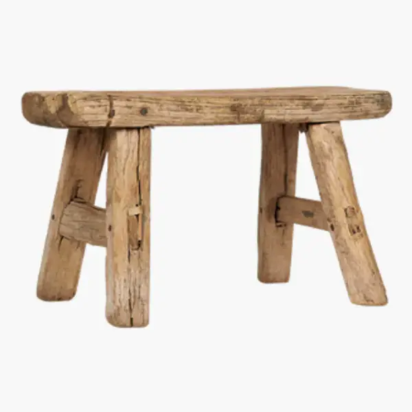 Mini Elm Wood Stool