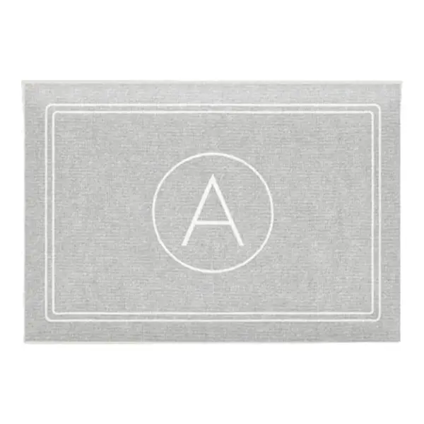 Halo Monogram Bath Mat
