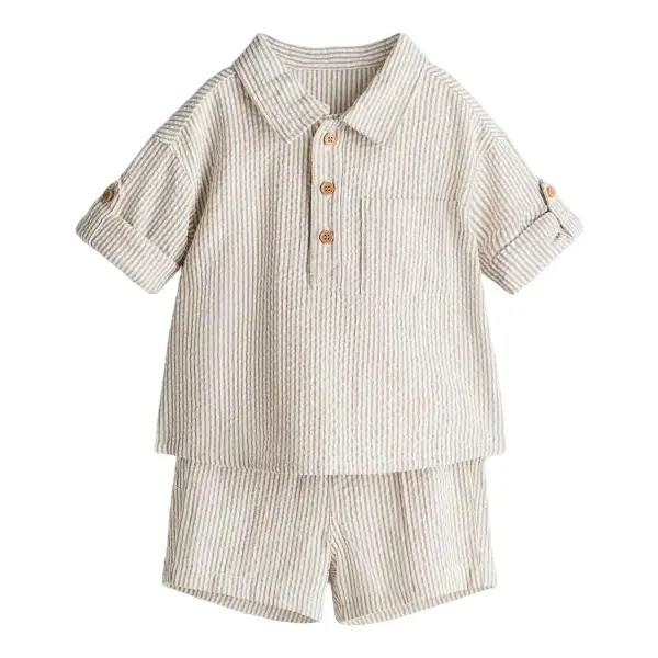 2-Piece Cotton Seersucker Set