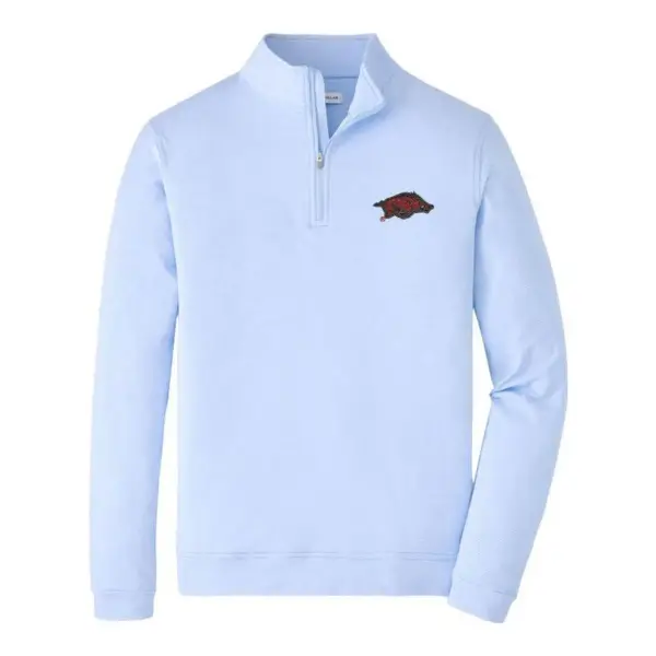 Arkansas Perth Sugar Stripe Performance Quarter-Zip