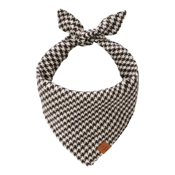 Houndstooth Flannel Dog Bandana
