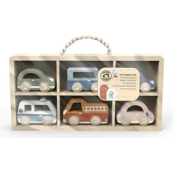 Car Display case w/ 6 vehicles