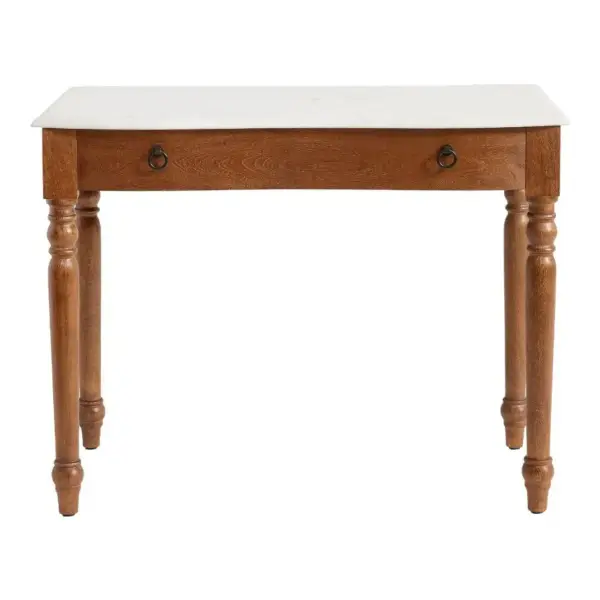 Scarlett Marble Writing Desk (99 cm)