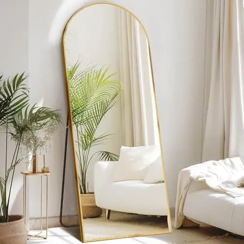 Sweetcrispy 64"x21" Arched Full Length Mirror