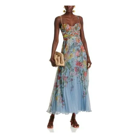 Pleated Floral Guest of Dress - Exclusive