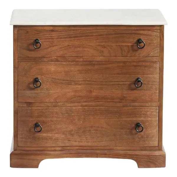 Scarlett Marble Nightstand (28")