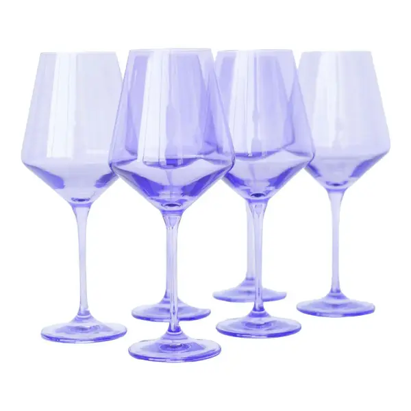 Colored Wine Stemware - Set of 6