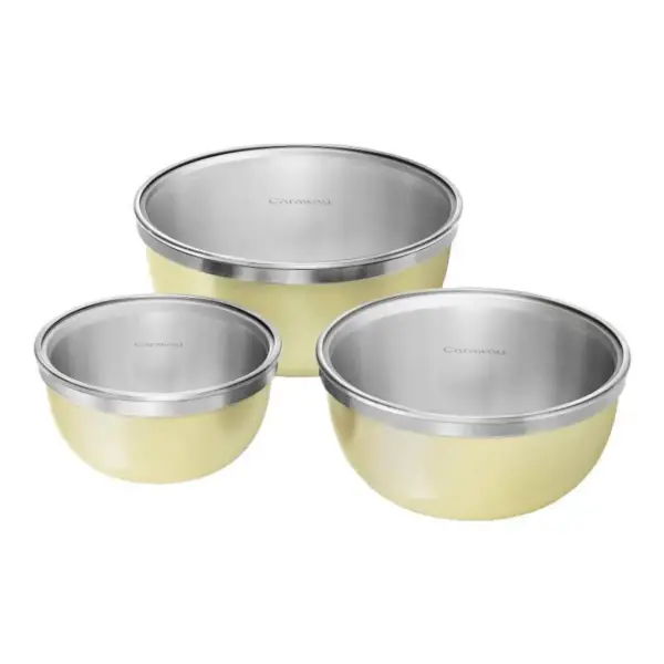 Mixing Bowl Set 6-Piece Set with Durable Glass Lids
