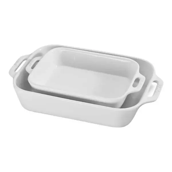 Ceramic 2-Pc Rectangular Baking Dish Set