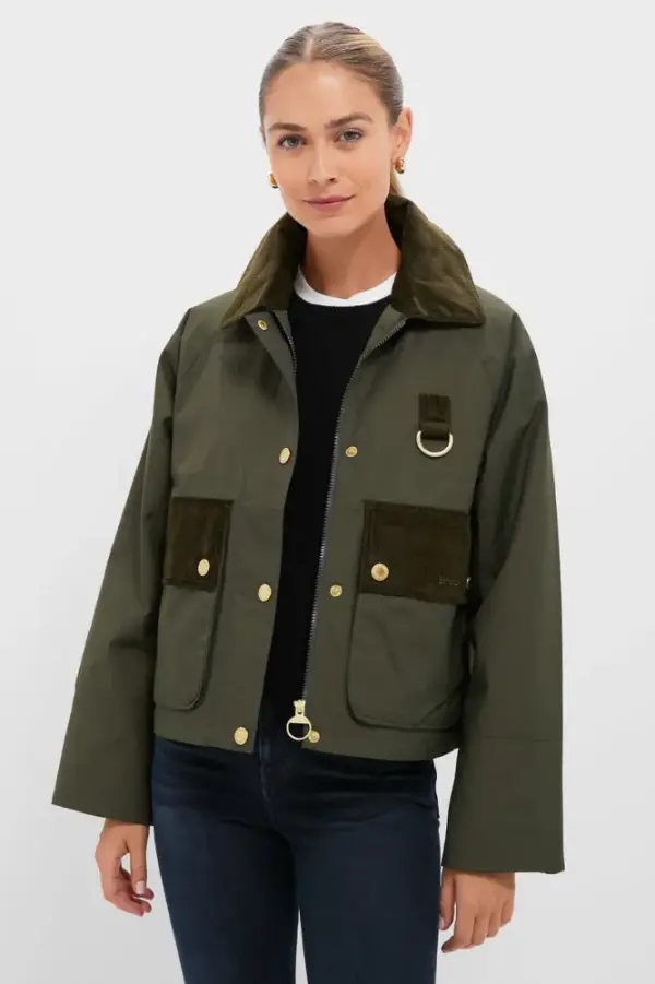 Olive Phoebe Casual Jacket